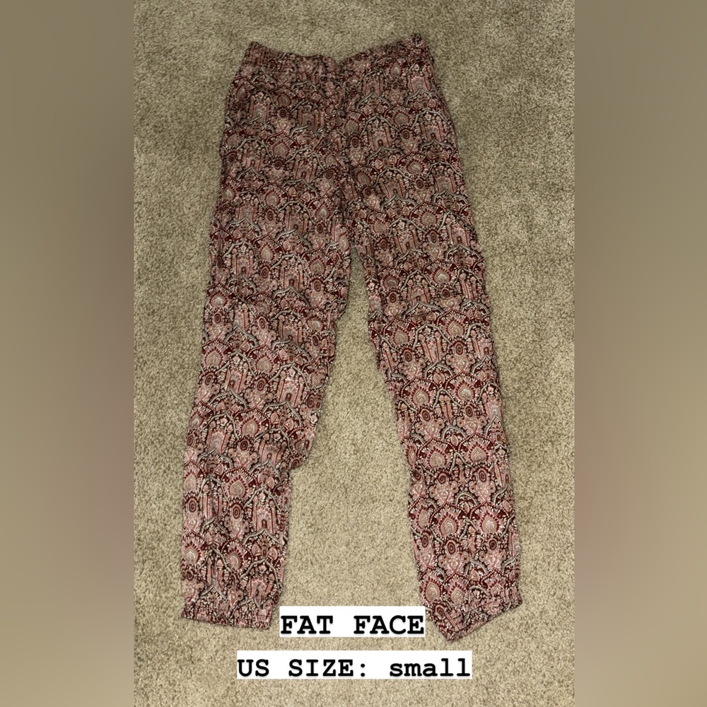 Fat face patterned joggers
